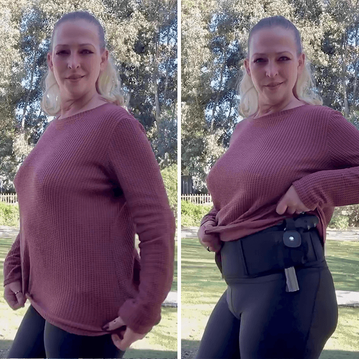 Womens Concealed Carry Midriff Tank  Concealed carry clothing, Concealed  carry women, Concealed carry holsters